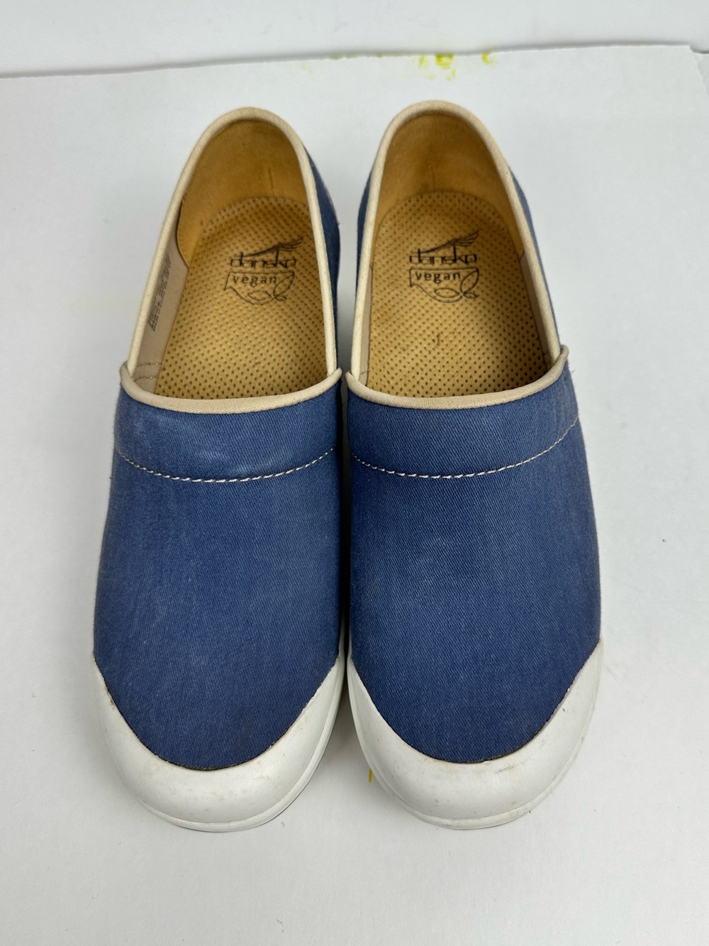 Dansko Volley Vegan Blue Canvas Clogs EU 42 US 12